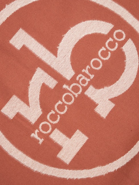 RB Bufanda con logo por toda la prenda borgoña - Bufandas