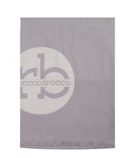 ROCCOBAROCCO RB Bufanda con logo por toda la prenda gris - Bufandas - 3