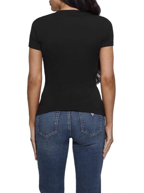 SS CN SHINY TRIANGLE  Camiseta de algodón jetbla - camiseta