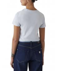 GUESS SS SCRIPT LACE LOGO EASY  Camiseta de algodón vía aérea azul - camiseta - 2