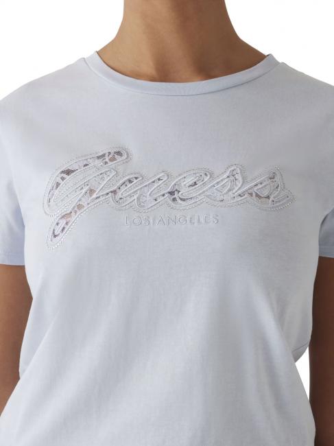 SS SCRIPT LACE LOGO EASY  Camiseta de algodón vía aérea azul - camiseta