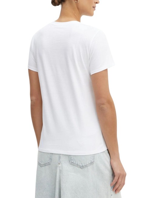 SS SCRIPT LACE LOGO EASY  Camiseta de algodón purwhite - camiseta