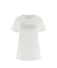 GUESS SS SCRIPT LACE LOGO EASY  Camiseta de algodón purwhite - camiseta - 4