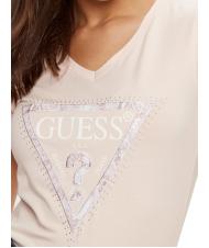 GUESS SS VN PYTHON TRIANGLE Camiseta de manga corta rosa suave - camiseta - 3