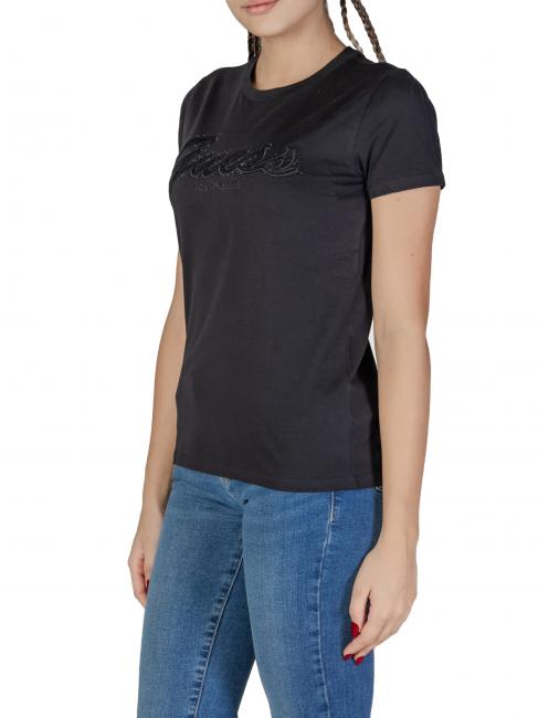 SS SCRIPT LACE LOGO EASY  Camiseta de algodón jetbla - camiseta