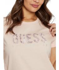GUESS SS CN PYTHON Camiseta de algod&oacute;n rosa suave - camiseta - 3