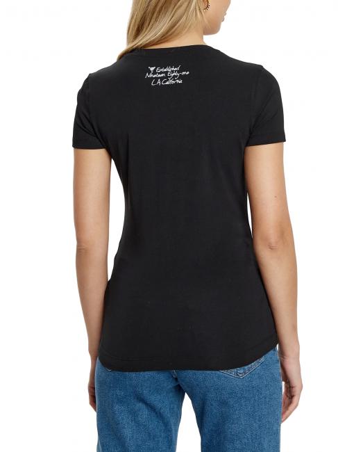 SS CN TRIANGLE FLOWER Camiseta de algodón jetbla - camiseta