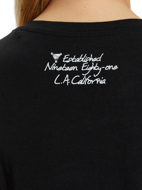 SS CN TRIANGLE FLOWER Camiseta de algodón jetbla - camiseta