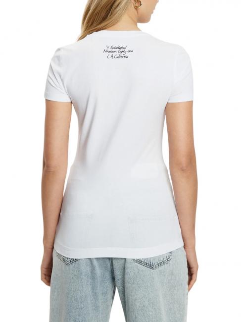 SS CN TRIANGLE FLOWER Camiseta de algodón purwhite - camiseta