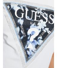 GUESS SS CN TRIANGLE FLOWER Camiseta de algodón purwhite - camiseta - 3