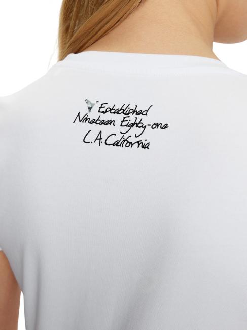 SS CN TRIANGLE FLOWER Camiseta de algodón purwhite - camiseta