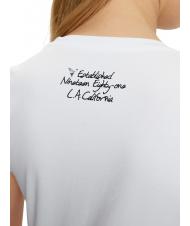 GUESS SS CN TRIANGLE FLOWER Camiseta de algodón purwhite - camiseta - 4