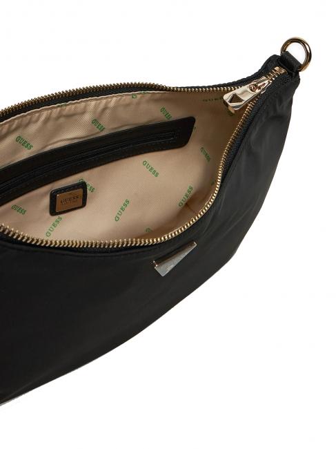 ECO GEMMA Bolso bandolera de nailon NEGRO - Bolsos Mujer
