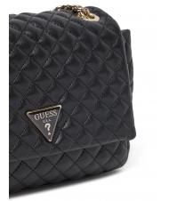 GUESS ECO RIANEE Bolso convertible acolchado NEGRO - Bolsos Mujer - 3