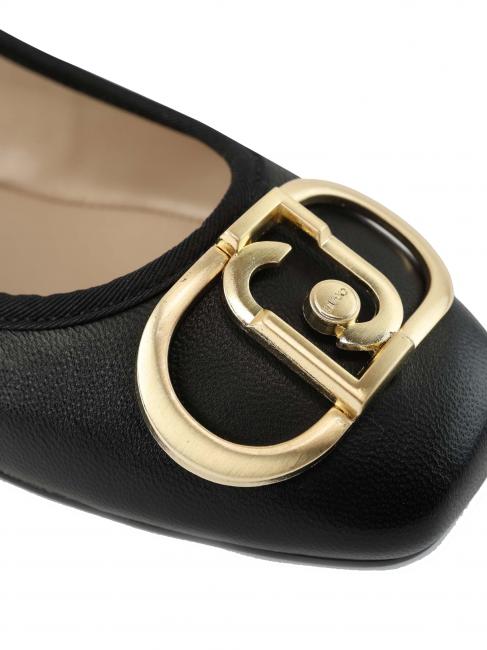 DAFNE 04 Bailarinas de piel negro - Zapatos Mujer