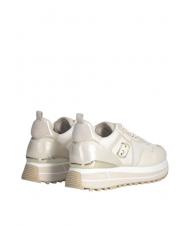 LIUJO MAXI WONDER 01 Zapatillas con plataforma en piel y malla. Marfil - Zapatos Mujer - 6