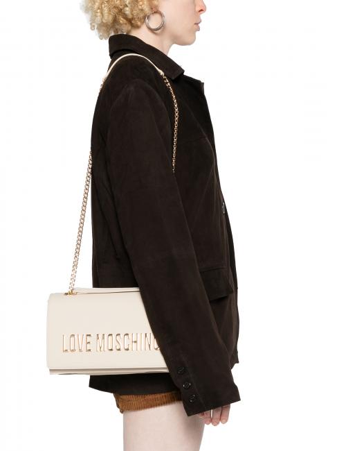 LETTERING Bolso de hombro/bandolera Marfil - Bolsos Mujer