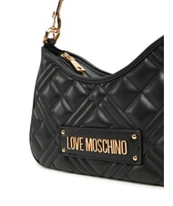 LOVE MOSCHINO GEOMETRIC QUILTED Bolso de hombro negro - Bolsos Mujer - 3
