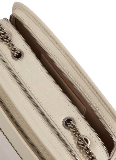 UTILITY Bolso bandolera pequeño de metal tofu - Bolsos Mujer