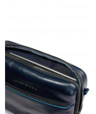 PIQUADRO BLUE SQUARE  Bolsa para iPad con bolsillo para airpods azul - Bandoleras Hombre - 5