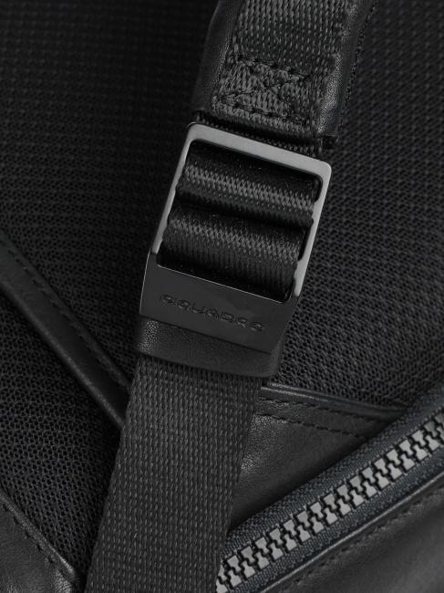 HARPER Mochila de piel para portátil de 15,6" negro - Mochilas para portátil