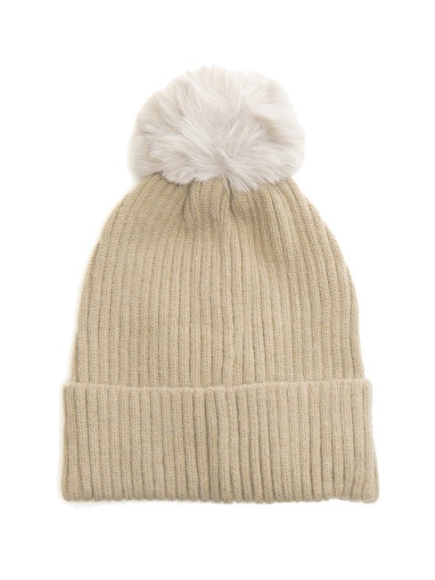 PON PON Gorra con pu&ntilde;o gris - Sombreros