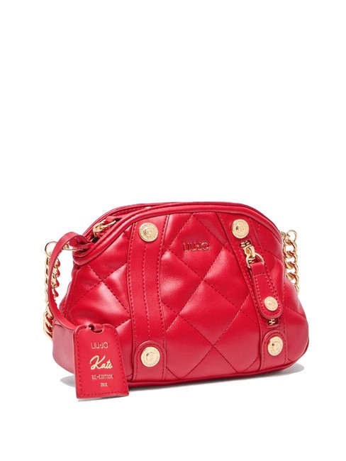 KATE Bolso bandolera pequeño acolchado rojo pompeyano - Bolsos Mujer