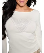GUESS LS TRIANGLE  camiseta con logo dovwhi - Suéteres de mujer - 2