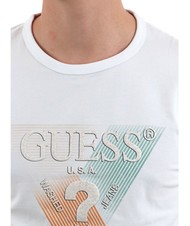 GUESS SS CN TRIANGLE Camiseta de manga corta purwhite - camiseta - 3