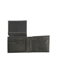 ROCCOBAROCCO PLAIN Cartera de piel con solapa negro - Carteras Hombre - 2