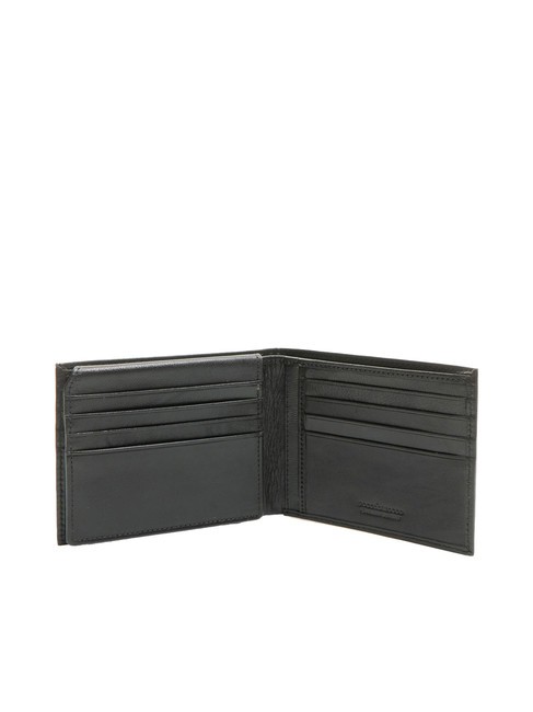 PLAIN Cartera de piel con solapa negro - Carteras Hombre