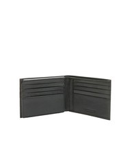 ROCCOBAROCCO PLAIN Cartera de piel con solapa negro - Carteras Hombre - 3