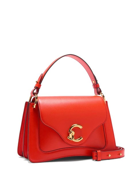 C-ME CALF COCKER Bolso peque&ntilde;o de piel con bandolera gazpacho - Bolsos Mujer