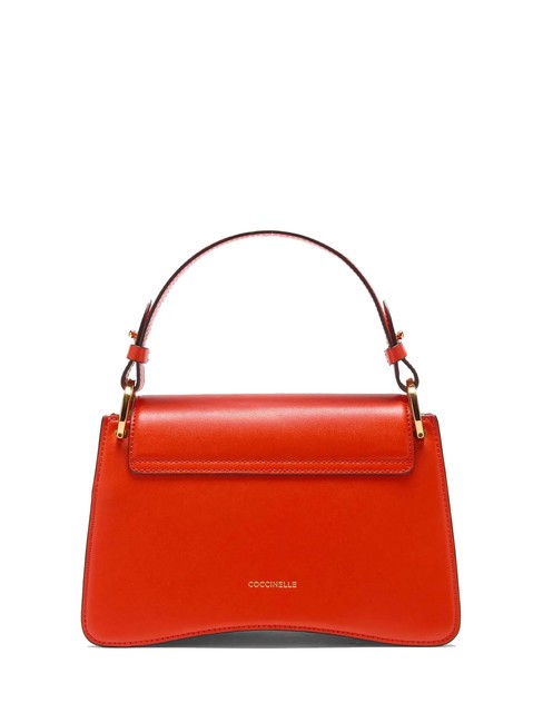 C-ME CALF COCKER Bolso peque&ntilde;o de piel con bandolera gazpacho - Bolsos Mujer