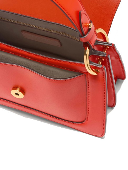 C-ME CALF COCKER Bolso peque&ntilde;o de piel con bandolera gazpacho - Bolsos Mujer