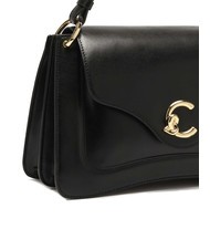 COCCINELLE C-ME CALF COCKER Bolso malet&iacute;n de piel con bandolera negro - Bolsos Mujer - 3