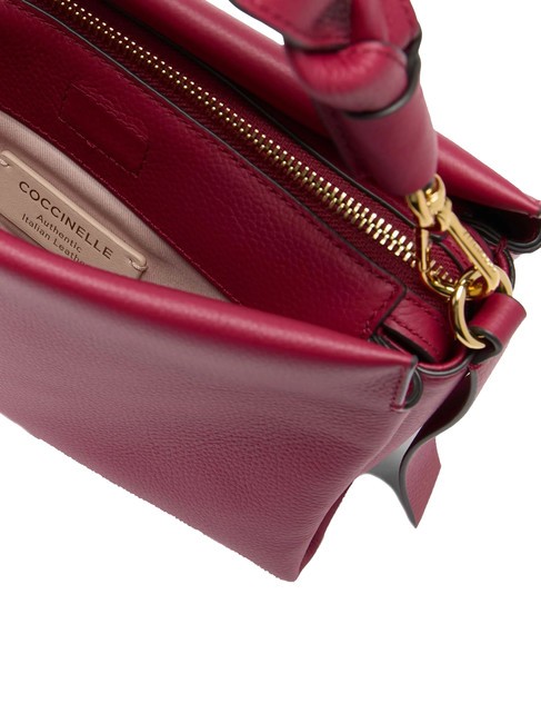BOHEME GRANA DOUBLE Bolso de mano, con bandolera, en piel sangr&iacute;a/piel - Bolsos Mujer