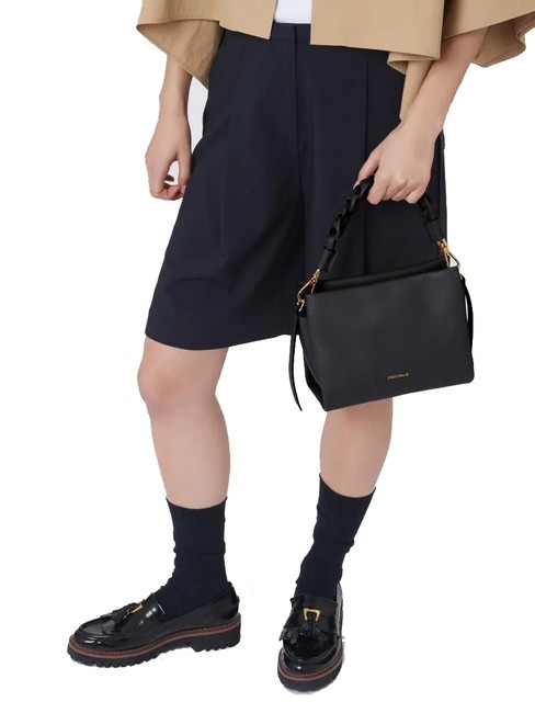BOHEME GRANA DOUBLE Bolso de mano, con bandolera, en piel sangr&iacute;a/piel - Bolsos Mujer
