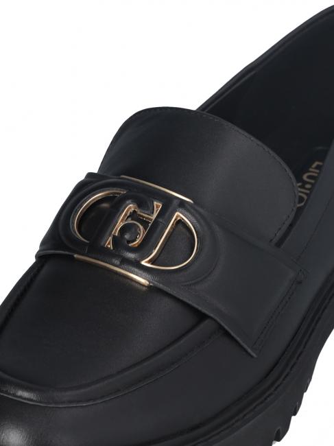 CORA 12 Mocasines de piel negro - Zapatos Mujer