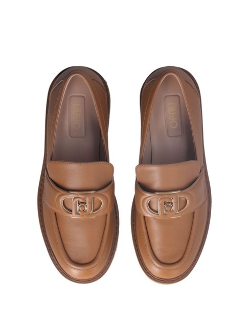 CORA 12 Mocasines de piel tuerca - Zapatos Mujer