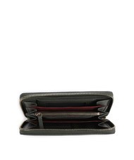 COCCINELLE METALLIC SOFT Cartera de piel texturizada con cremallera - Carteras Mujer