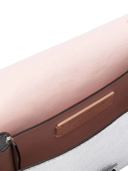 ARLETTIS Minibolso de piel con textura SILVER - Bolsos Mujer