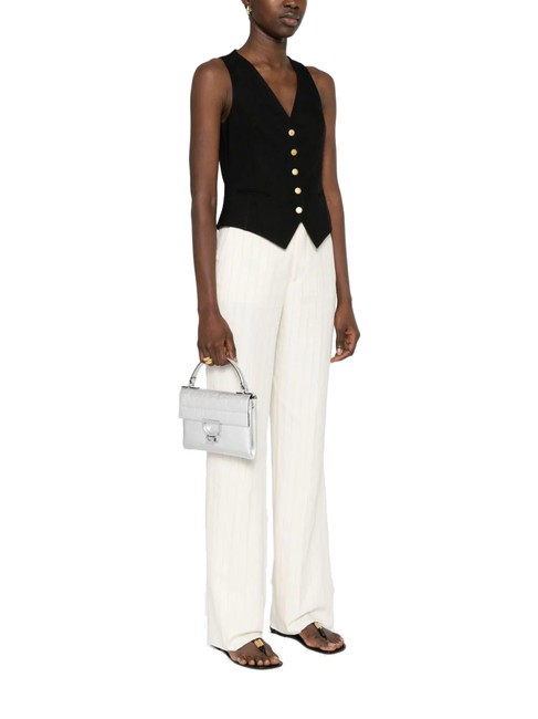 ARLETTIS Minibolso de piel con textura SILVER - Bolsos Mujer