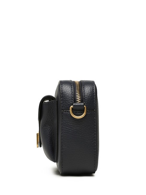 BEAT SOFT Minibolso de piel con textura azul medianoche - Bolsos Mujer