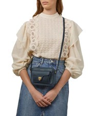 COCCINELLE BEAT SOFT Minibolso de piel con textura azul medianoche - Bolsos Mujer - 6