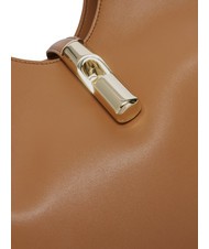 FURLA GOCCIA Bolso bandolera de piel brandy - Bolsos Mujer - 3
