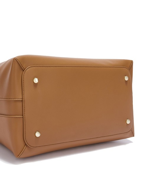 GOCCIA Bolso bandolera de piel brandy - Bolsos Mujer