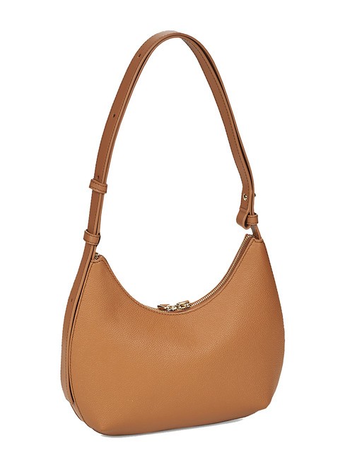 GOCCIA Bolso bandolera de piel martillada brandy - Bolsos Mujer