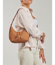 FURLA GOCCIA Bolso bandolera de piel martillada brandy - Bolsos Mujer - 6