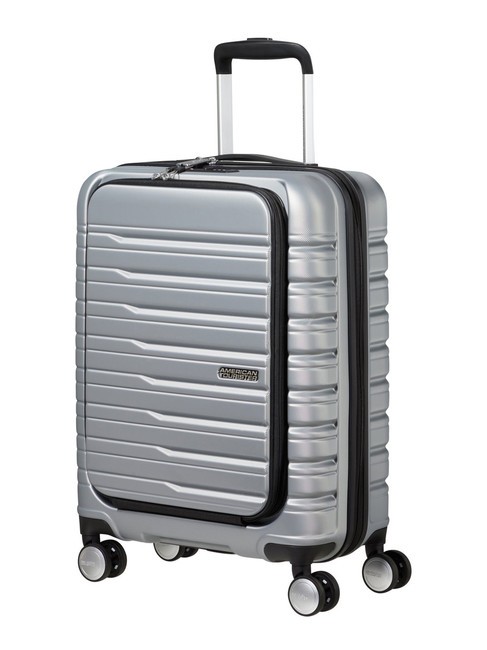 FLASHLINE Trolley de cabina con bolsillo para portátil de 15,6" skysilver - Equipaje de mano